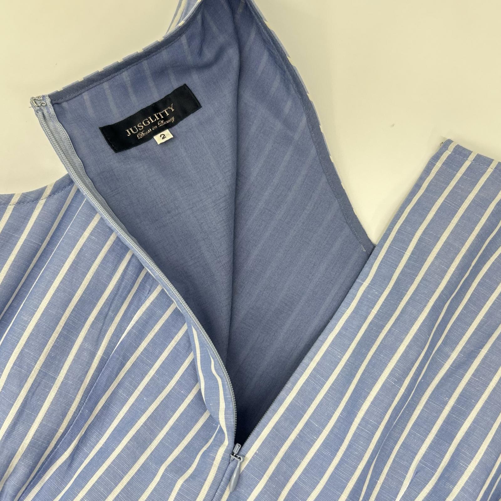 JGbyJUSGLITTY ジャスグリッティー 48262371 ブルー コットンティアードワンピース ワンピース