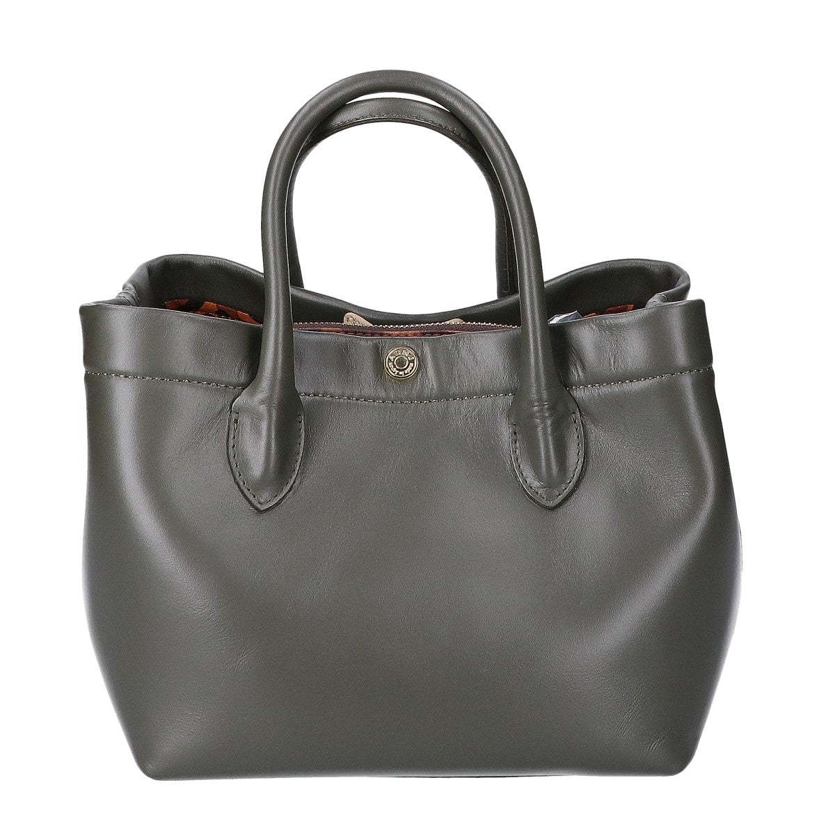 A.D.M.J. Accessoires De Mademoiselle ADMJ 【美品】スワロフスキー レザー ハンドバッグ