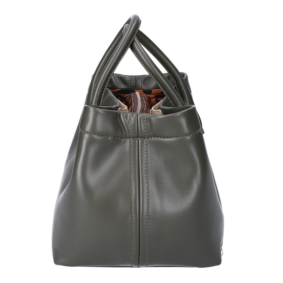 A.D.M.J. Accessoires De Mademoiselle ADMJ 【美品】スワロフスキー レザー ハンドバッグ