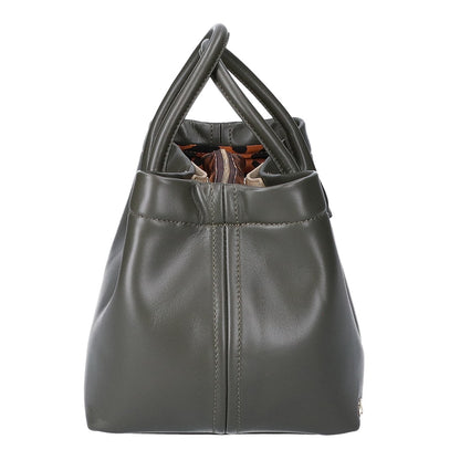 A.D.M.J. Accessoires De Mademoiselle ADMJ 【美品】スワロフスキー レザー ハンドバッグ