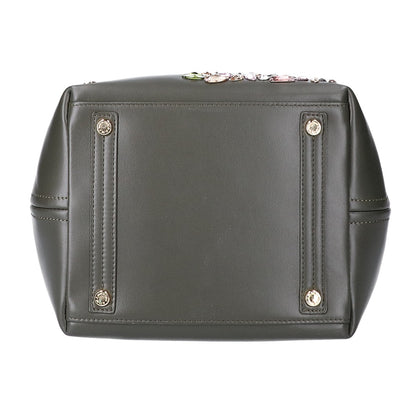 A.D.M.J. Accessoires De Mademoiselle ADMJ 【美品】スワロフスキー レザー ハンドバッグ