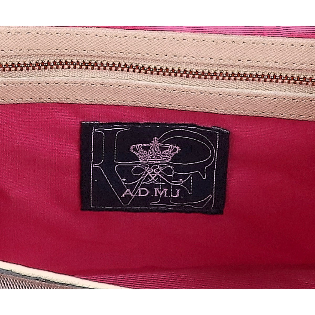A.D.M.J. Accessoires De Mademoiselle ADMJ 【美品】カモフラージュ コーティングキャンバス/レザー トートバッグ