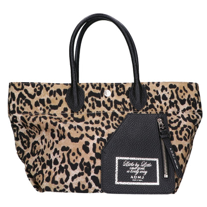 A.D.M.J. Accessoires De Mademoiselle ADMJ [Excellent condition] THE DAVIS Leopard-print tote bag