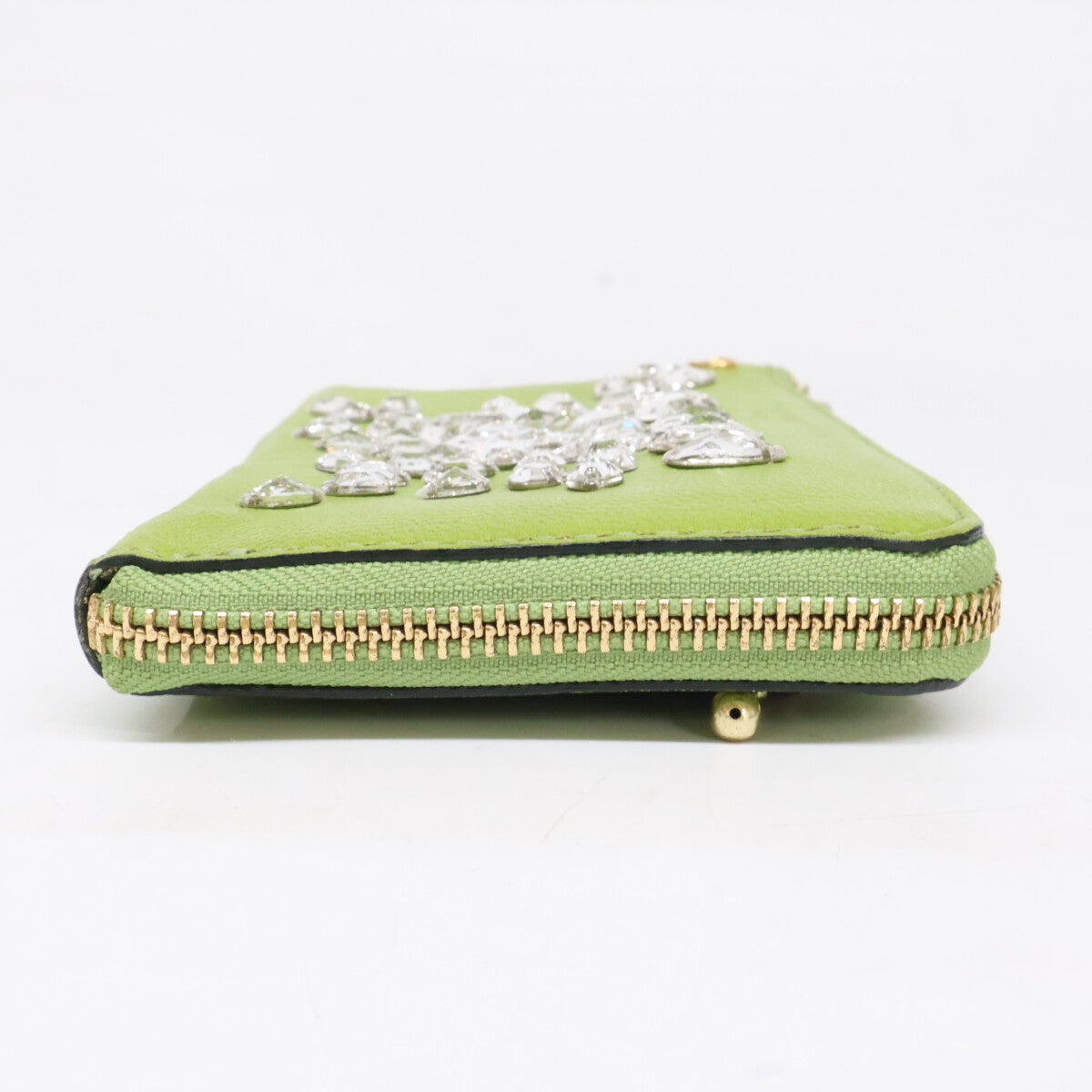 A.D.M.J. Accessoires De Mademoiselle ADMJ スワロフスキー L字ファスナー 長財布（小銭入れあり） 長財布（小銭入れあり）