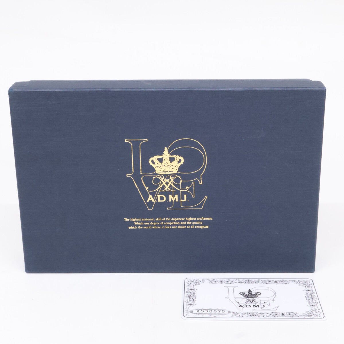 A.D.M.J. Accessoires De Mademoiselle ADMJ 【新品同様】19SA06002 クロコ型押しレザー ポーチ