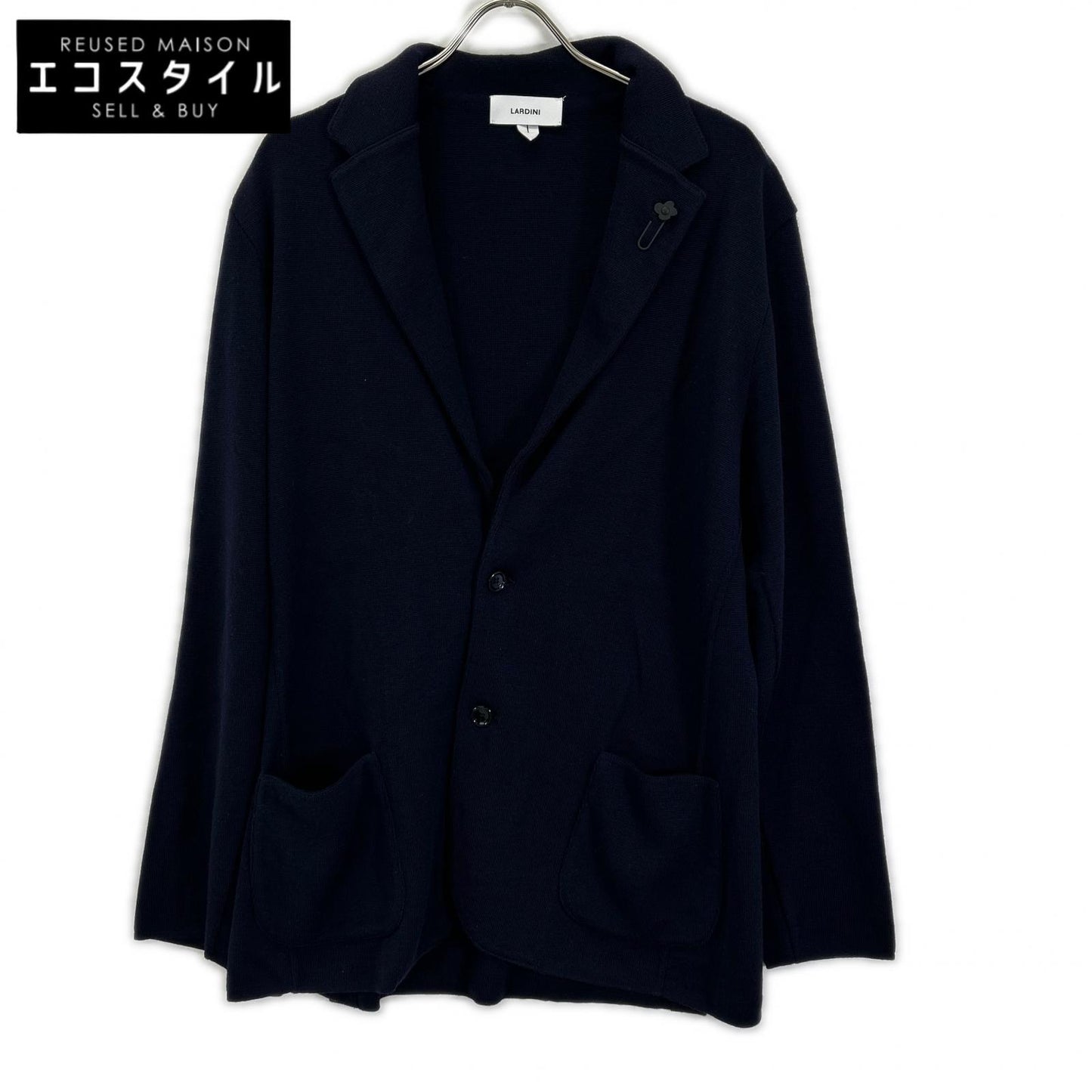 LARDINI ラルディーニ IVLJM56 ネイビー ニットジャケット ジャケット
