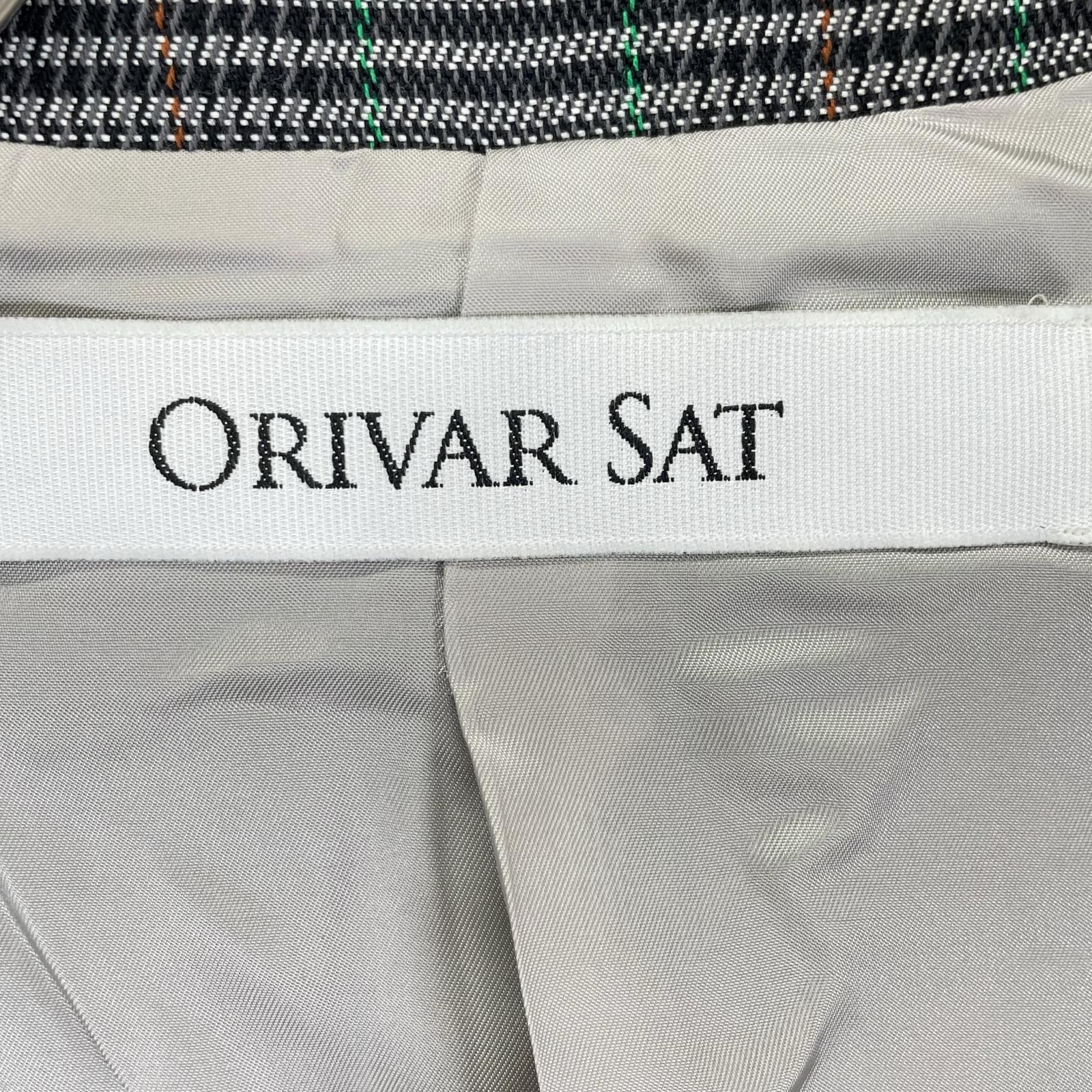 ORIVARSAT オリバーサット 【ORIVARSAT】グレー チェック ダブルジャケット ジャケット