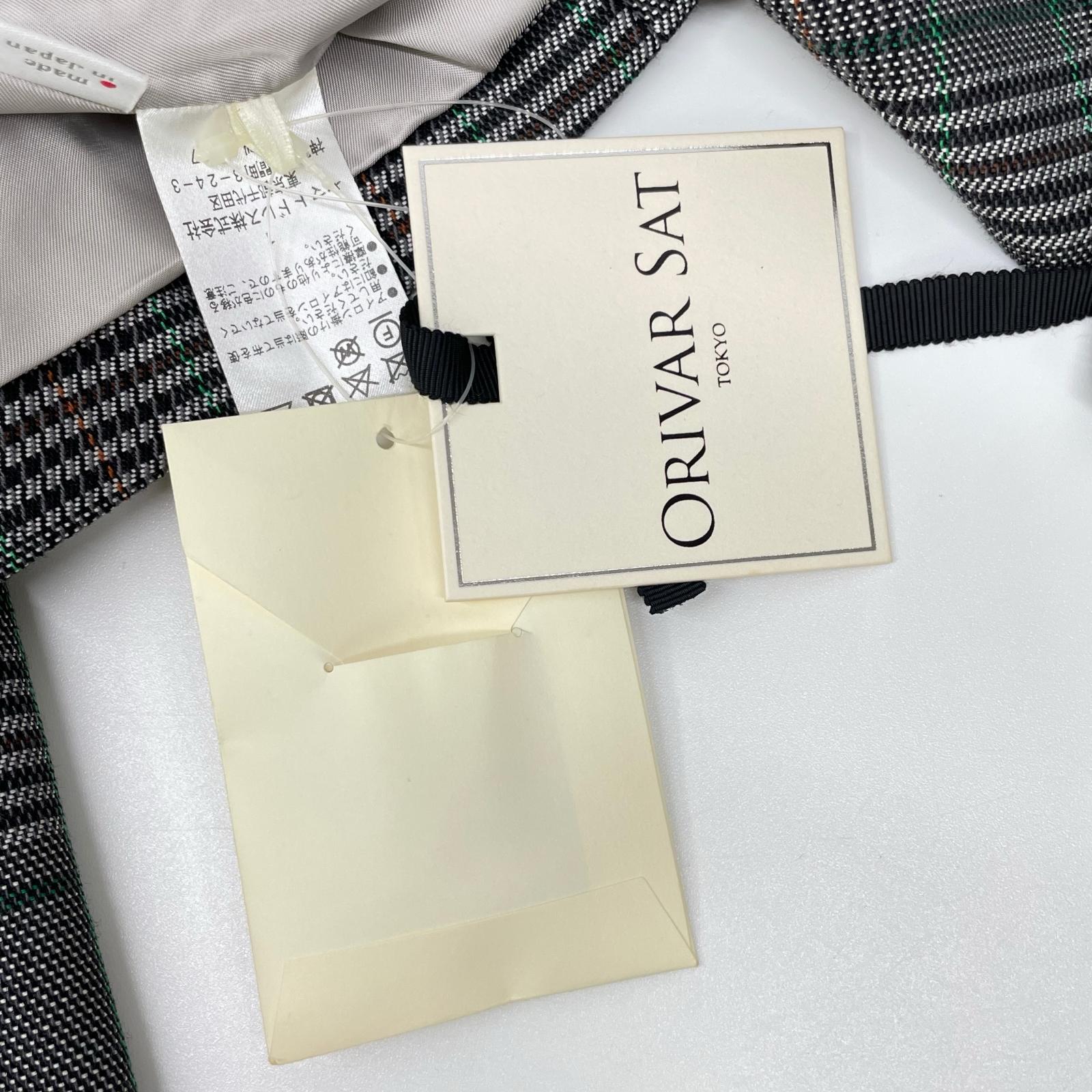 ORIVARSAT オリバーサット 【ORIVARSAT】グレー チェック ダブルジャケット ジャケット