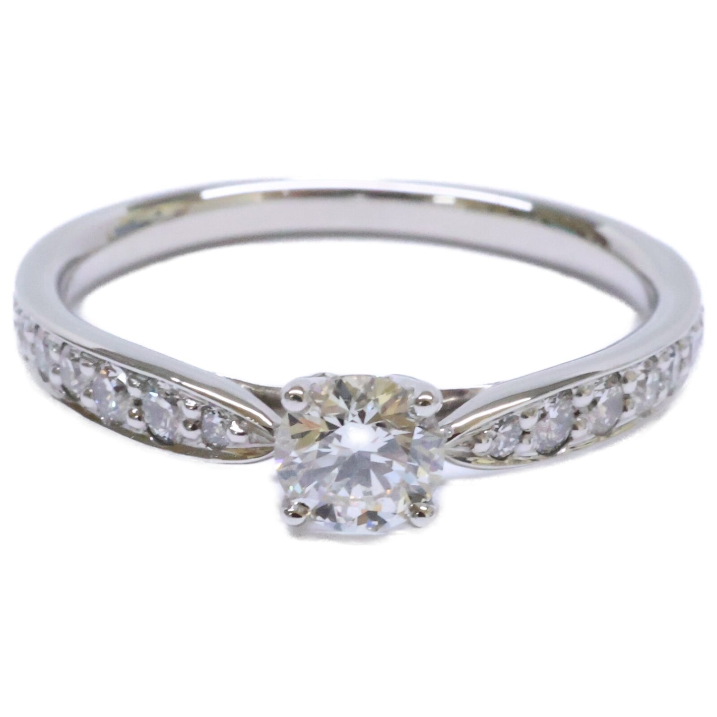 TIFFANY&Co. ティファニー 新品仕上げ済み Pt950 0.25ct ラウンドブリリアントダイヤモンド ハーモニー リング 指輪