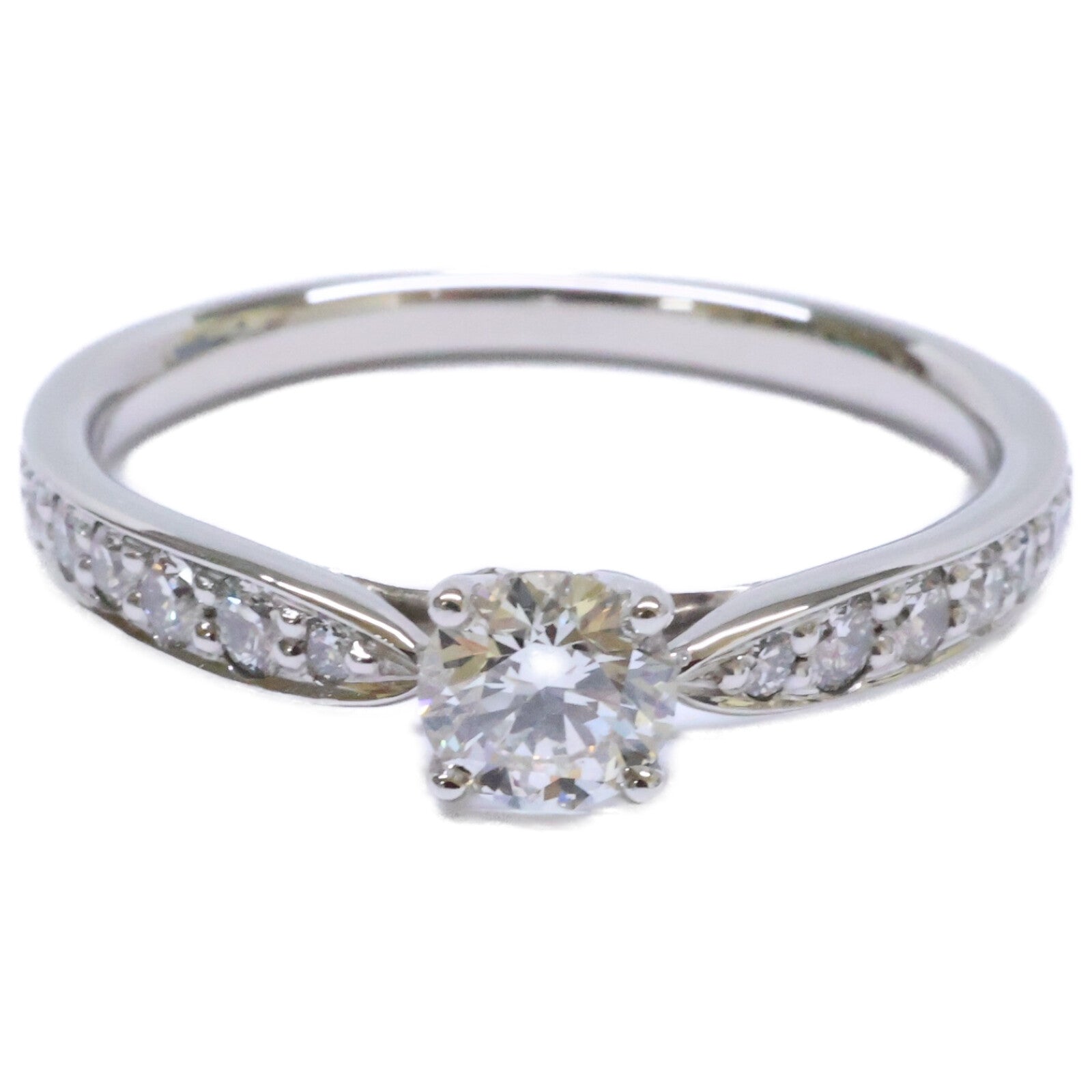 TIFFANY&Co. ティファニー 新品仕上げ済み Pt950 0.25ct ラウンドブリリアントダイヤモンド ハーモニー リング 指輪