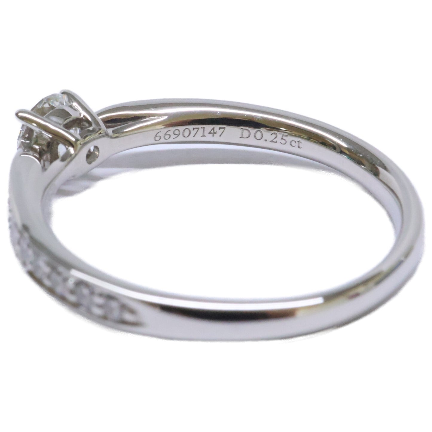 TIFFANY&Co. ティファニー 新品仕上げ済み Pt950 0.25ct ラウンドブリリアントダイヤモンド ハーモニー リング 指輪