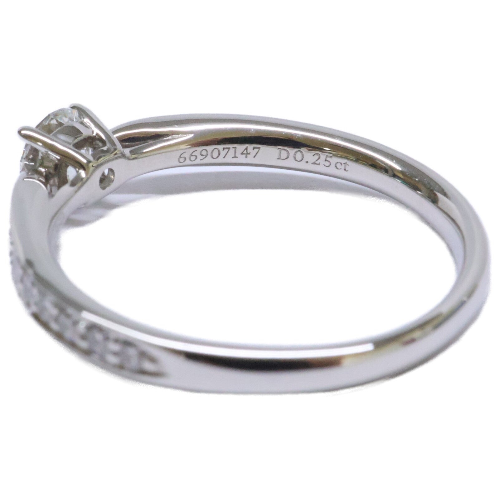 TIFFANY&Co. ティファニー 新品仕上げ済み Pt950 0.25ct ラウンドブリリアントダイヤモンド ハーモニー リング 指輪