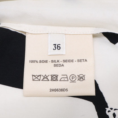 HERMES エルメス 【美品】LE TRESOR DE MEDOR RAYURE シルク ノースリーブ ワンピース