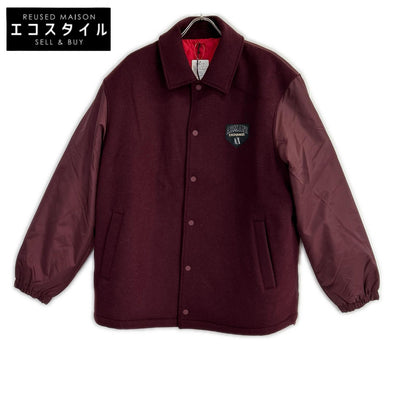 ARMANI EXCHANGE アルマーニエクスチェンジ 6RZB26 ボルドー ロゴワッペン スタジャン ジャケット