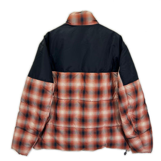 ARMANI EXCHANGE アルマーニエクスチェンジ 6LZBL4 オレンジ×ブラック チェックダウンジャケット ジャケット