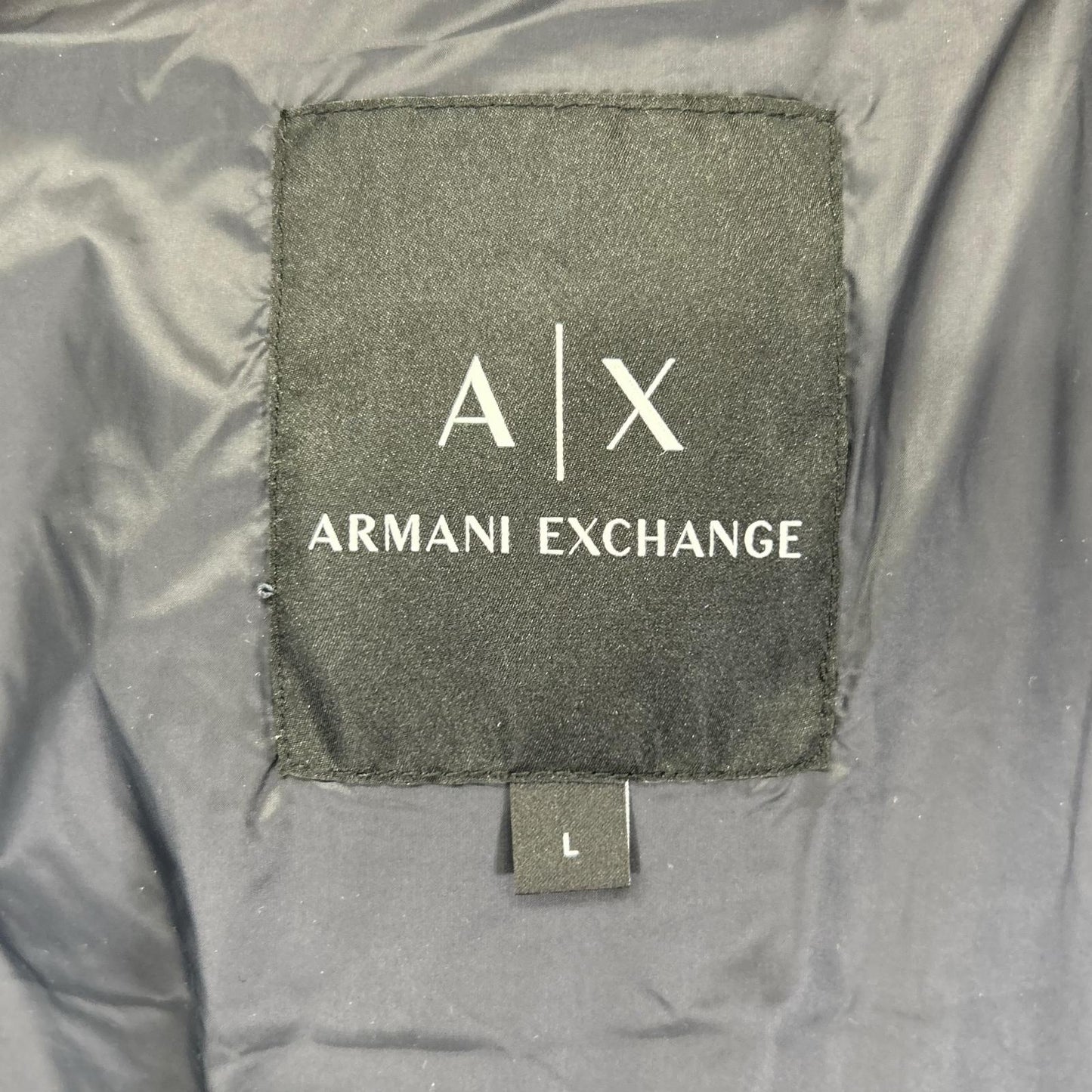 ARMANI EXCHANGE アルマーニエクスチェンジ 6LZBL4 オレンジ×ブラック チェックダウンジャケット ジャケット