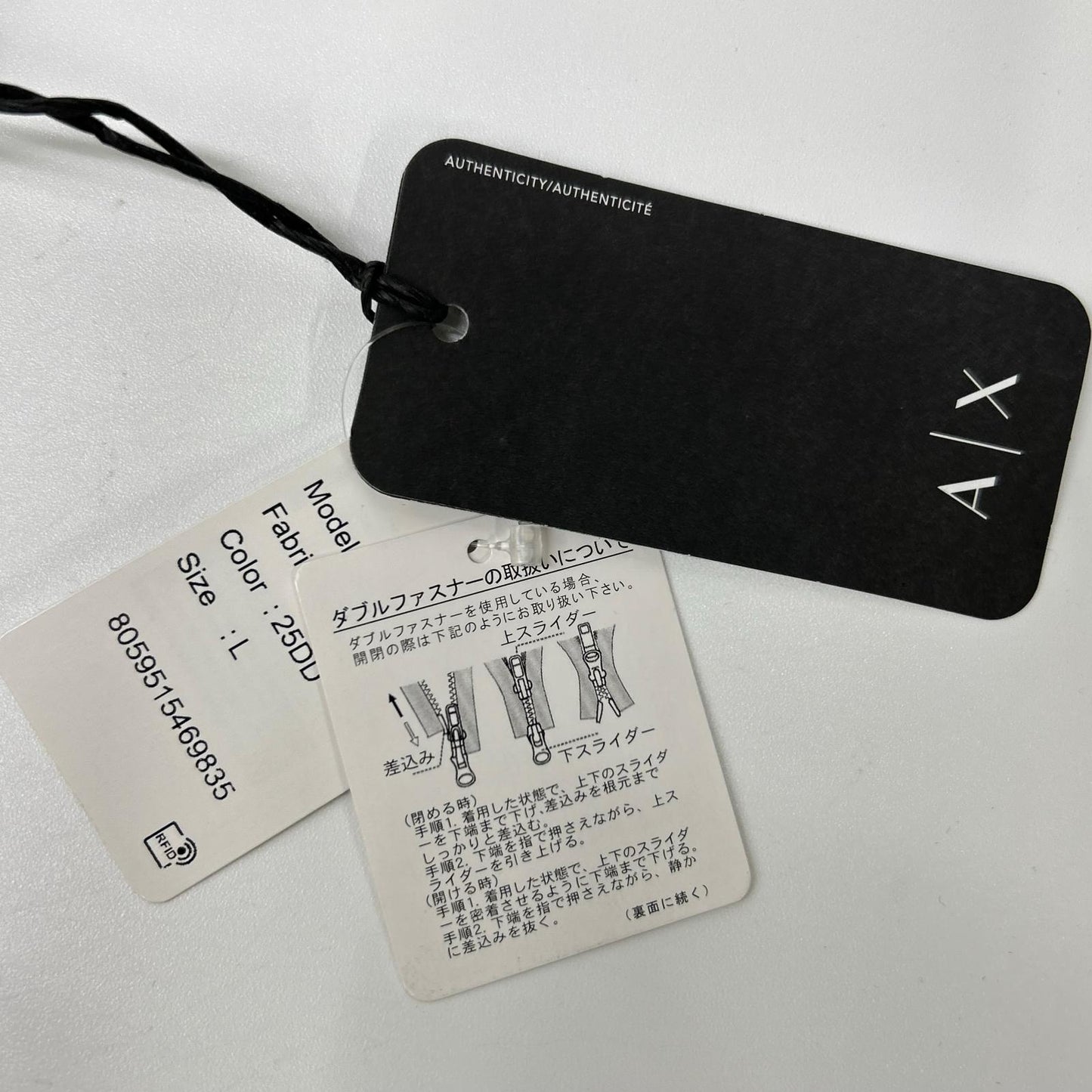 ARMANI EXCHANGE アルマーニエクスチェンジ 6LZBL4 オレンジ×ブラック チェックダウンジャケット ジャケット