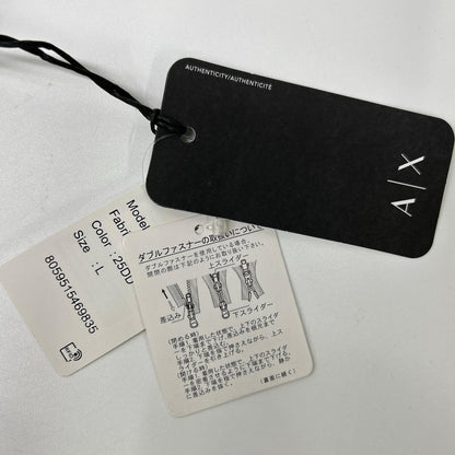 ARMANI EXCHANGE アルマーニエクスチェンジ 6LZBL4 オレンジ×ブラック チェックダウンジャケット ジャケット