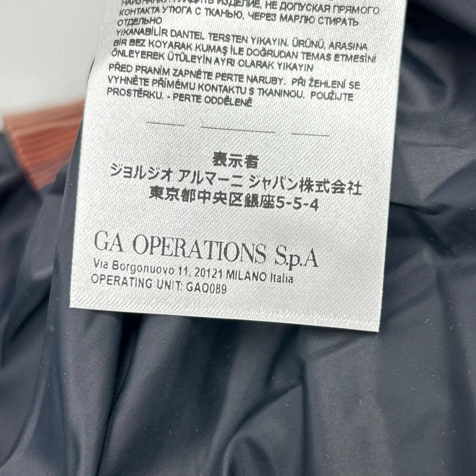 ARMANI EXCHANGE アルマーニエクスチェンジ 6LZBL4 オレンジ×ブラック チェックダウンジャケット ジャケット