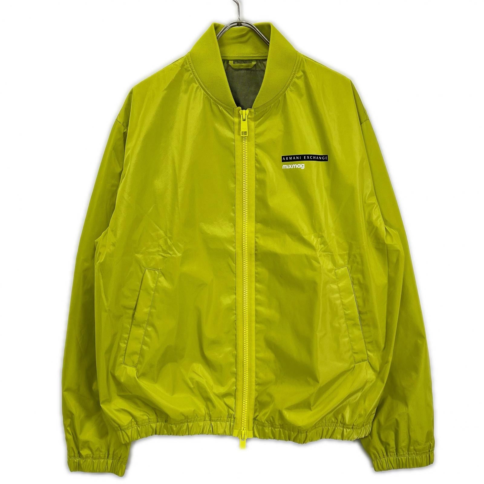 ARMANI EXCHANGE Armani Exchange fluorescent green nylon zip jacket jacket