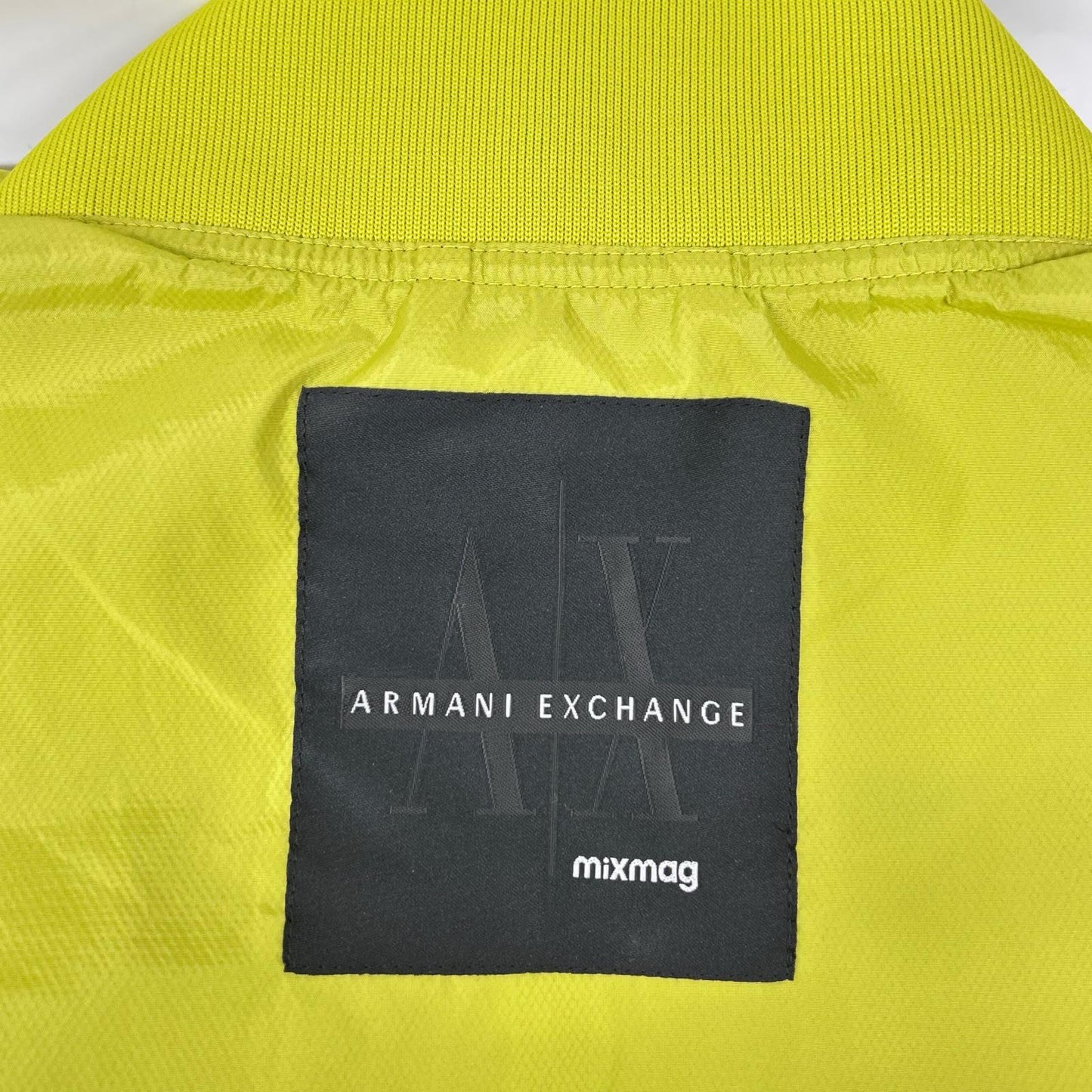 ARMANI EXCHANGE Armani Exchange fluorescent green nylon zip jacket jacket