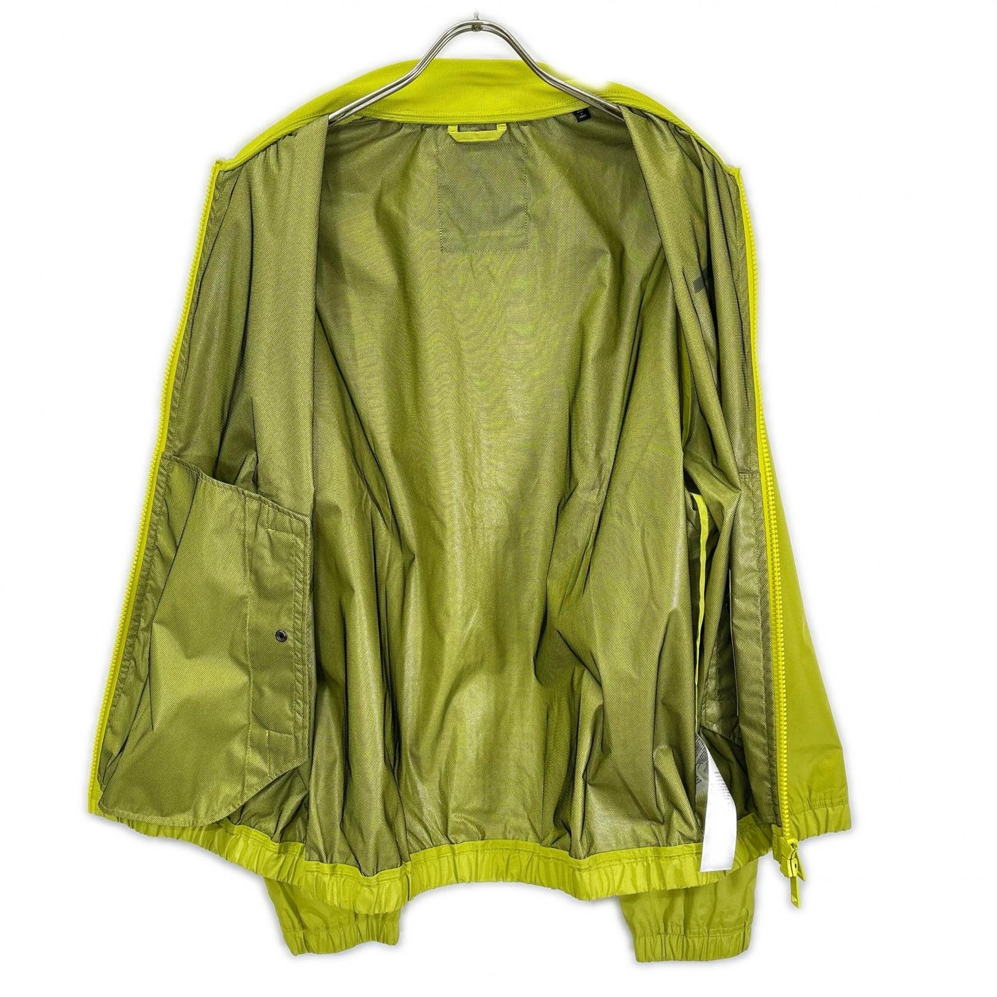 ARMANI EXCHANGE Armani Exchange fluorescent green nylon zip jacket jacket