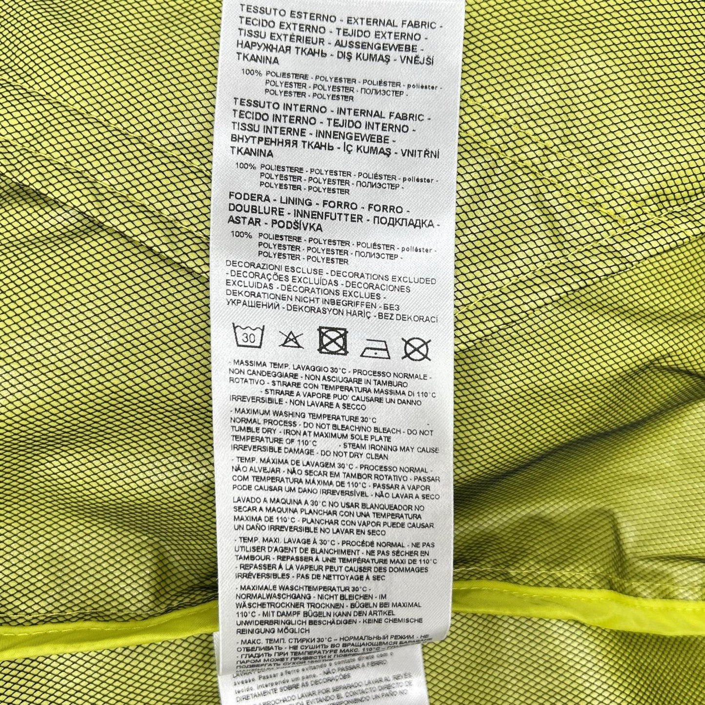 ARMANI EXCHANGE Armani Exchange fluorescent green nylon zip jacket jacket