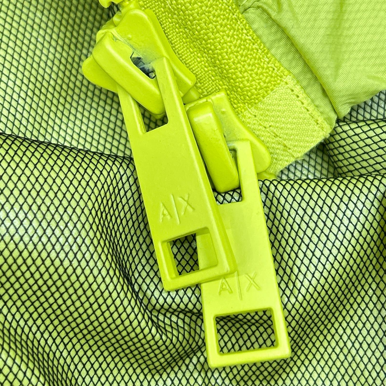 ARMANI EXCHANGE Armani Exchange fluorescent green nylon zip jacket jacket