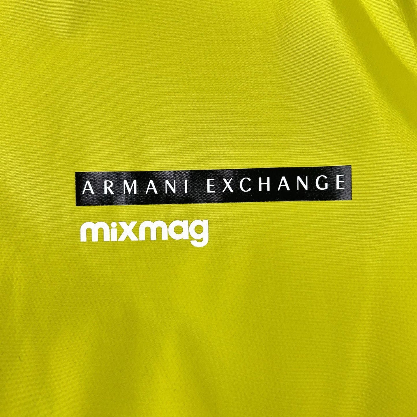 ARMANI EXCHANGE Armani Exchange fluorescent green nylon zip jacket jacket