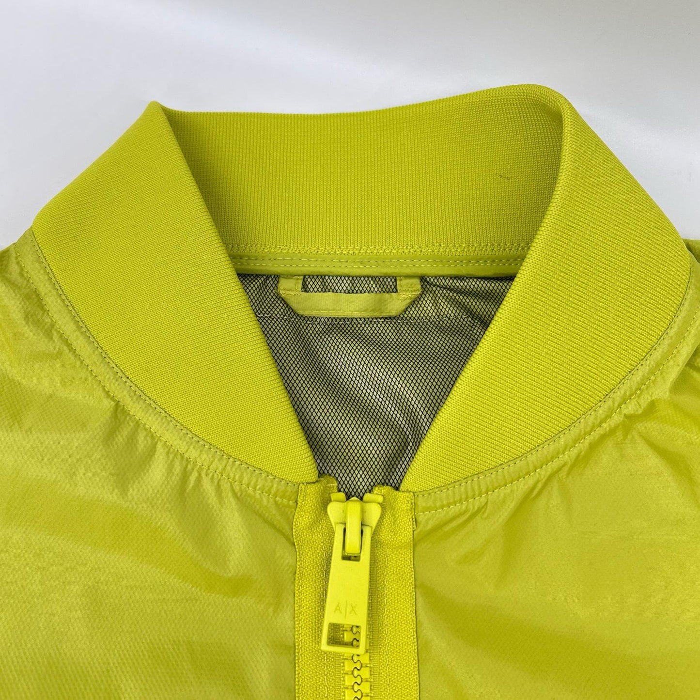 ARMANI EXCHANGE Armani Exchange fluorescent green nylon zip jacket jacket