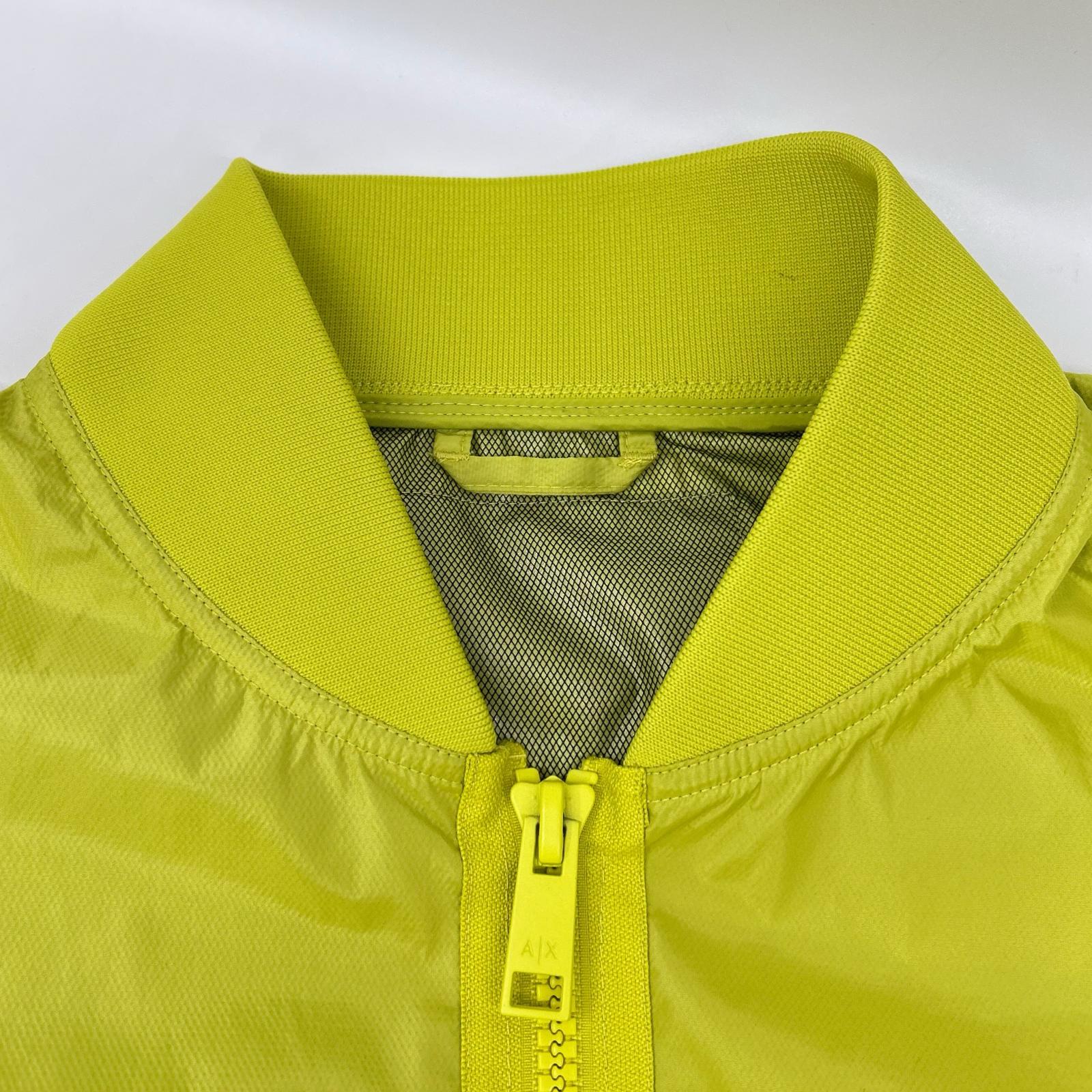 ARMANI EXCHANGE Armani Exchange fluorescent green nylon zip jacket jacket