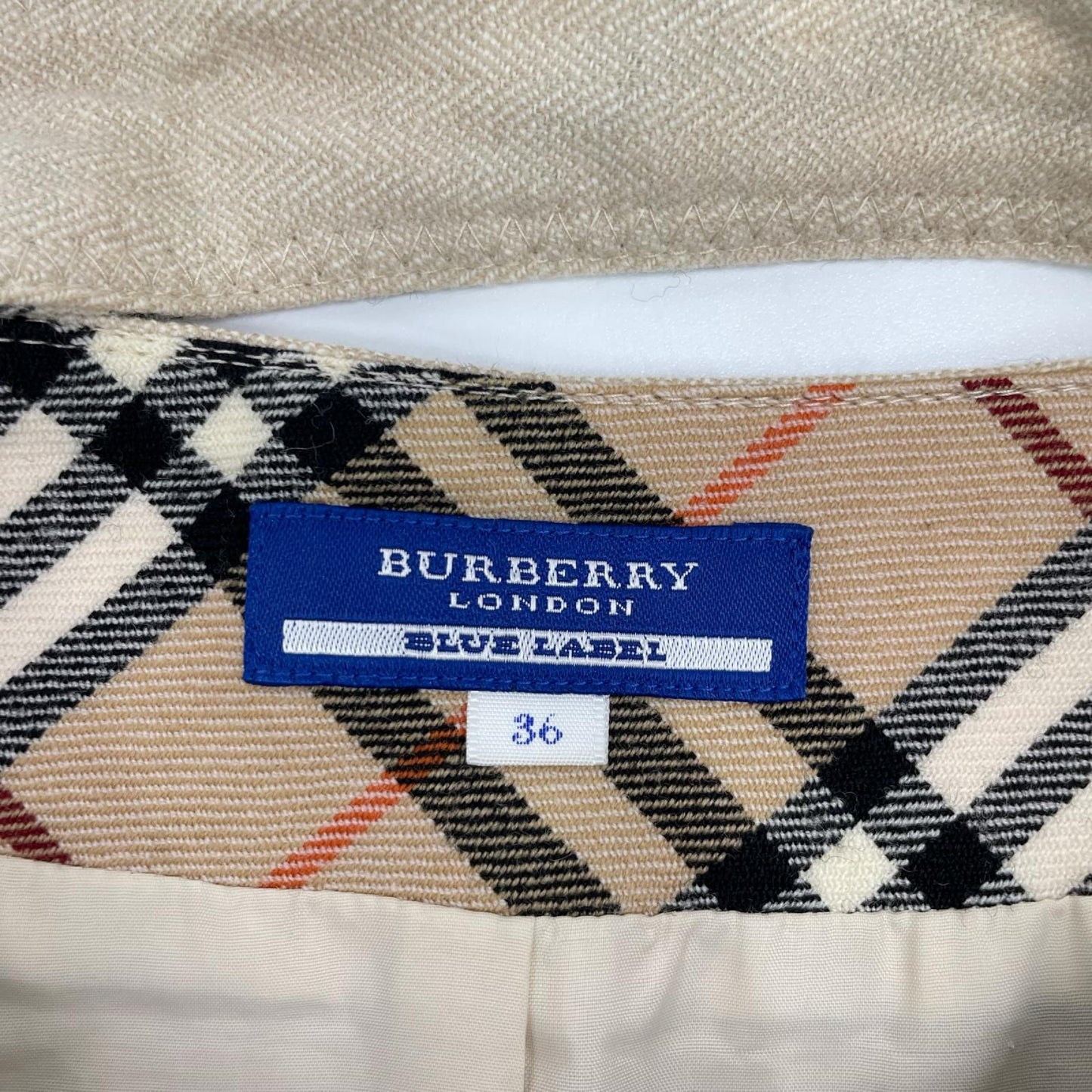 Burberry Blue Label バーバリーブルーレーベル ベージュ FL519-823 ウエストリボン ノバチェック スカート スカート