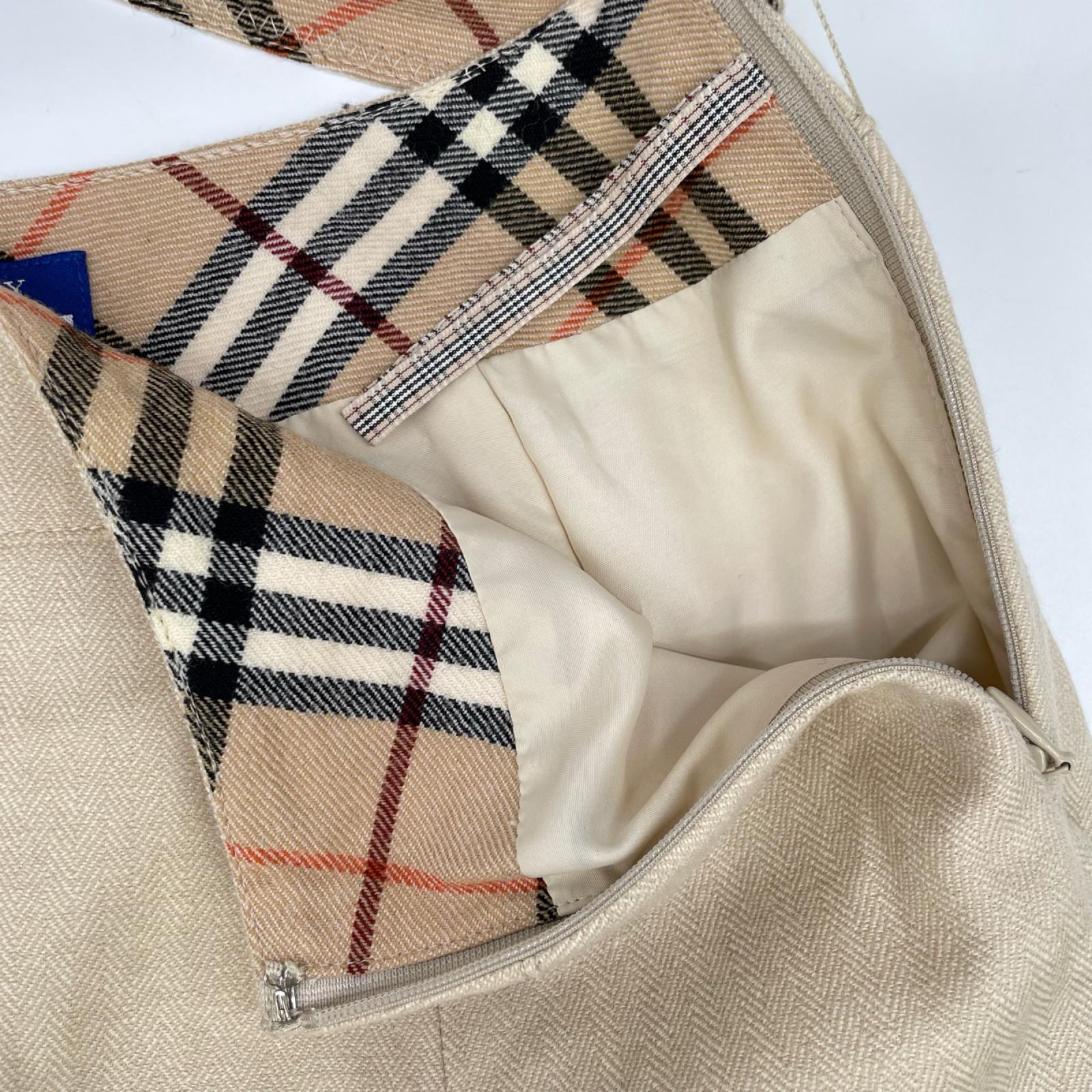 Burberry Blue Label バーバリーブルーレーベル ベージュ FL519-823 ウエストリボン ノバチェック スカート スカート