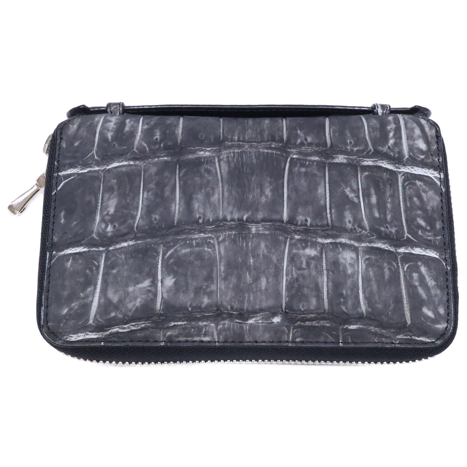 KUBERA 9981 クベラ 9981 【美品】51011 ヌバッククロコダイル ミドルウォレット 長財布（小銭入れあり）