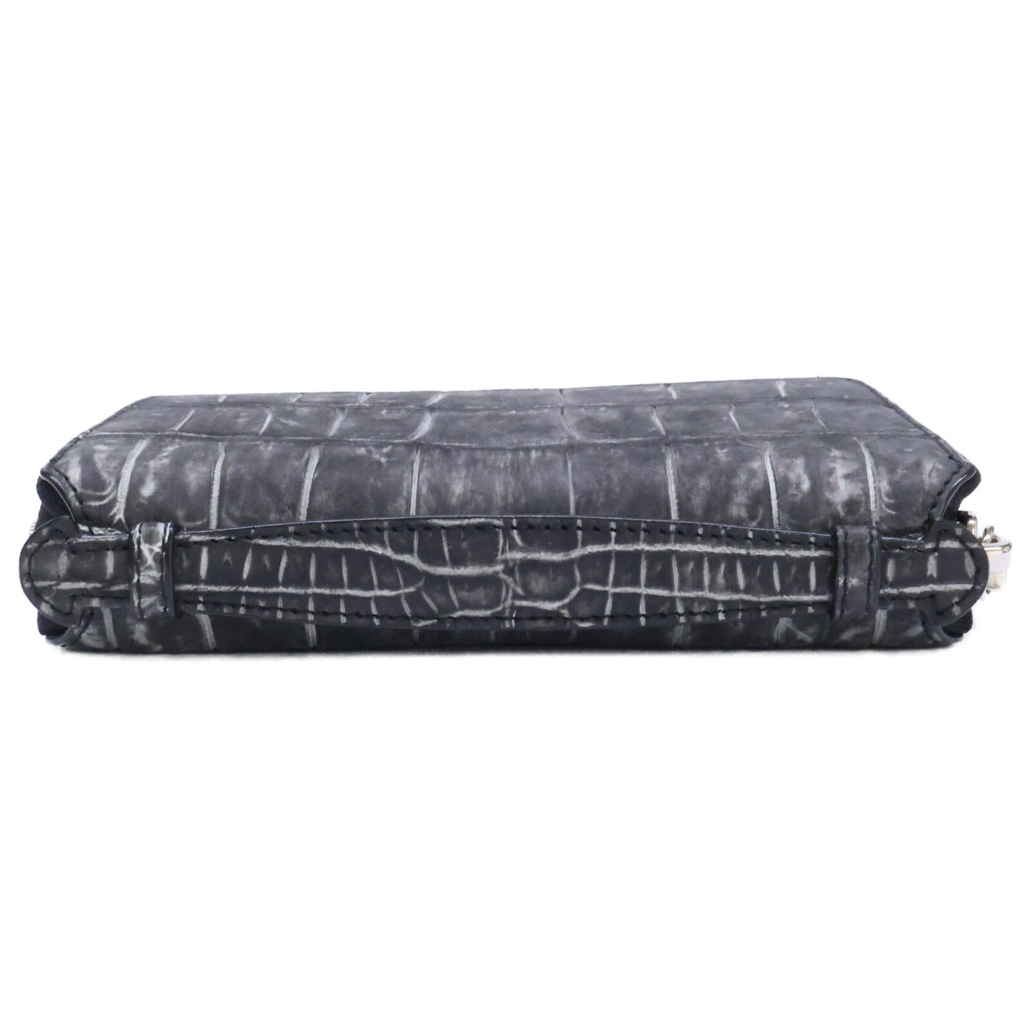 KUBERA 9981 クベラ 9981 【美品】51011 ヌバッククロコダイル ミドルウォレット 長財布（小銭入れあり）