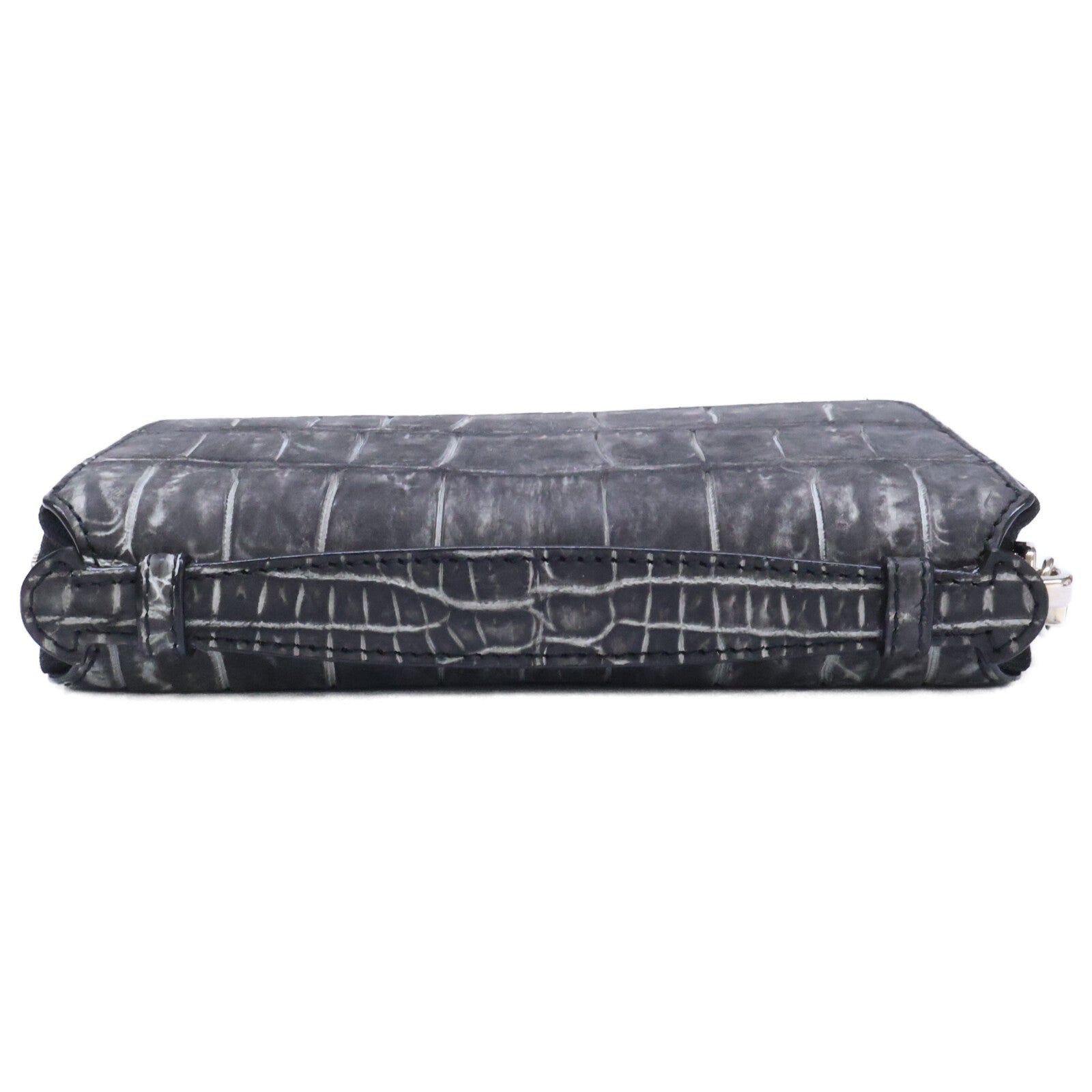 KUBERA 9981 クベラ 9981 【美品】51011 ヌバッククロコダイル ミドルウォレット 長財布（小銭入れあり）
