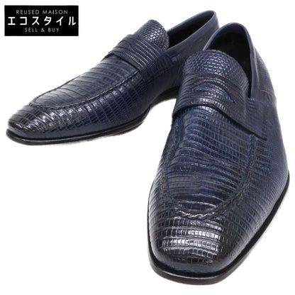 StefanoBranchini ステファノブランキーニ 【新品同様】リザード コインローファー シューズ
