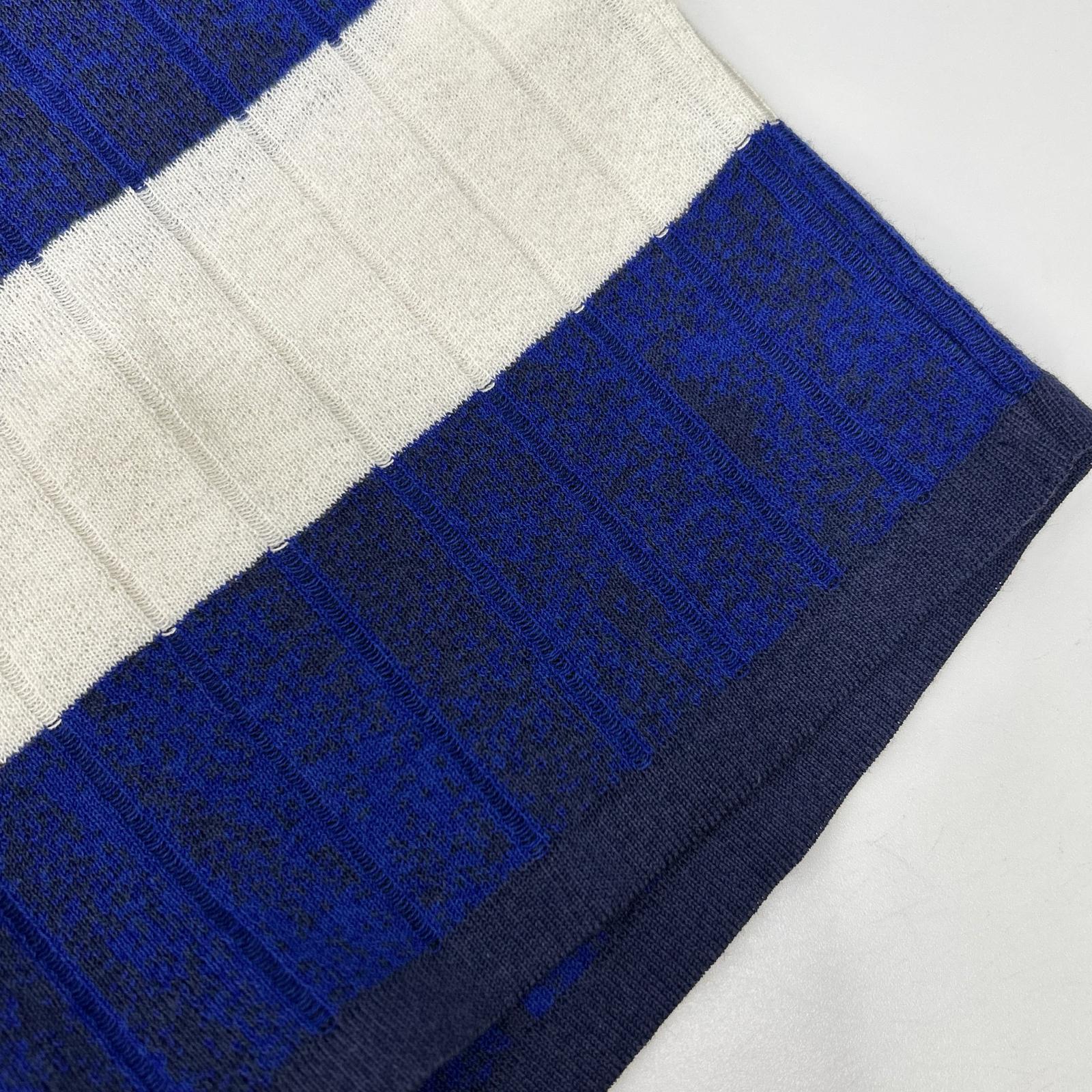 YvesSaintLaurent イヴサンローラン SK-87-076 ブルー 半袖 ニット トップス