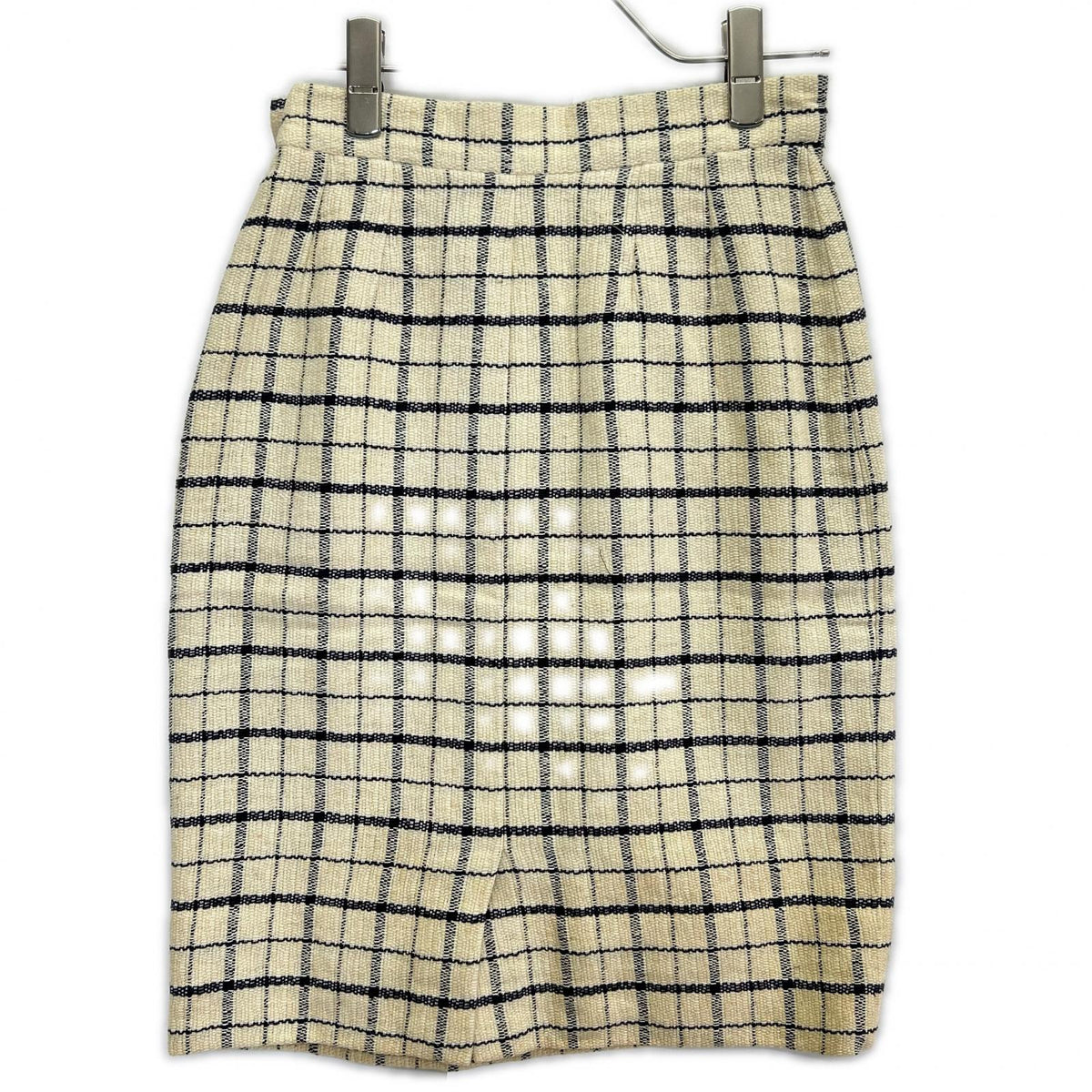 Yves Saint Laurent Yves Saint Laurent beige linen jacket/skirt matching suit set-up suit set-up