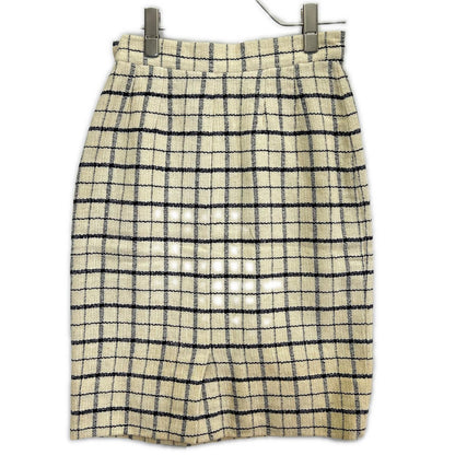 Yves Saint Laurent Yves Saint Laurent beige linen jacket/skirt matching suit set-up suit set-up
