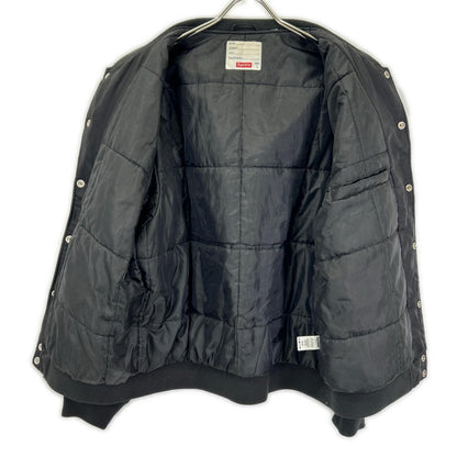 Supreme シュプリーム ブラック Contrast Script Varsity Jacket ジャケット