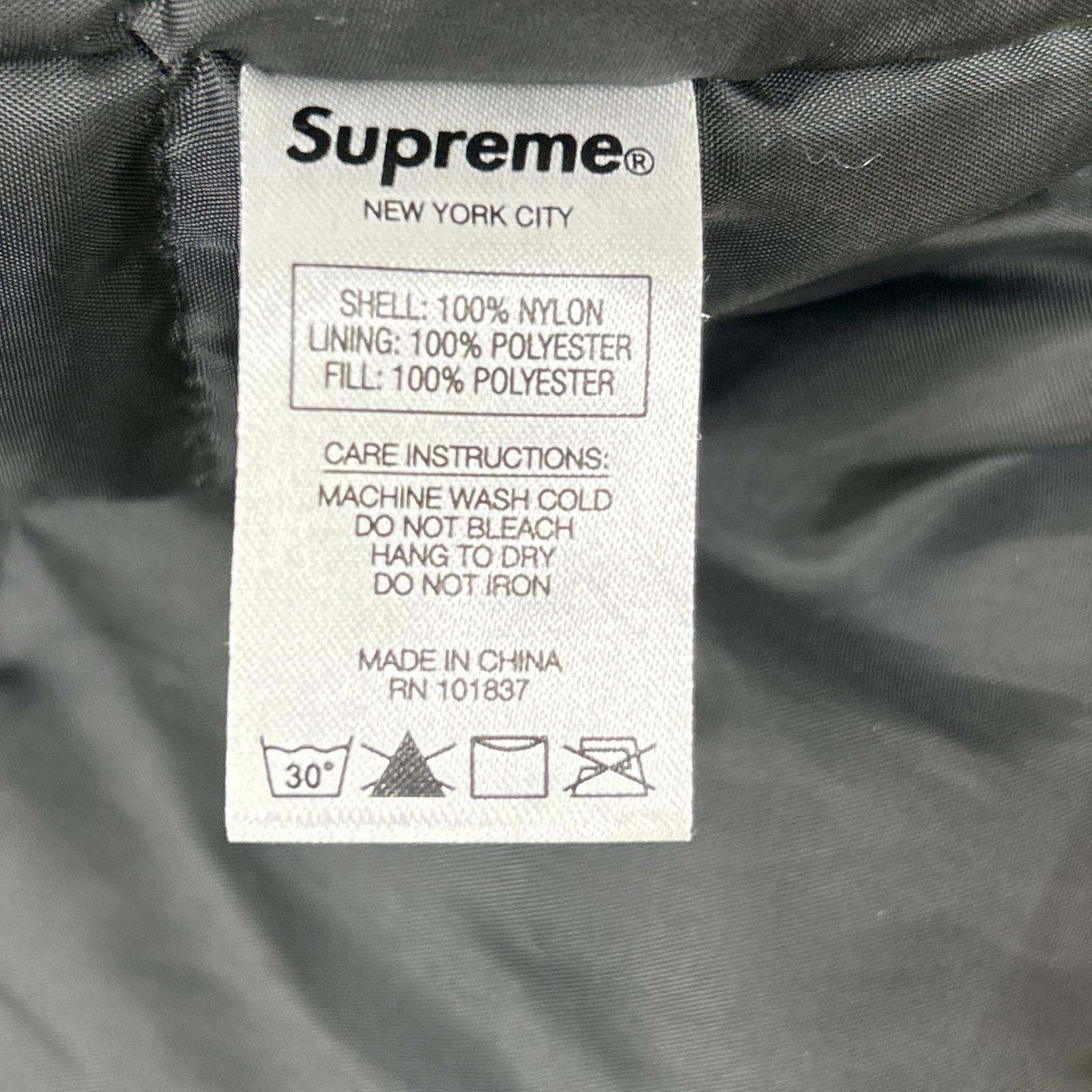 Supreme シュプリーム ブラック Contrast Script Varsity Jacket ジャケット