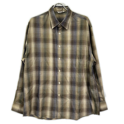 AURALEE オーラリー A25AS01LC 25AW SUPER LIGHT WOOL CHECK SHIRT トップス