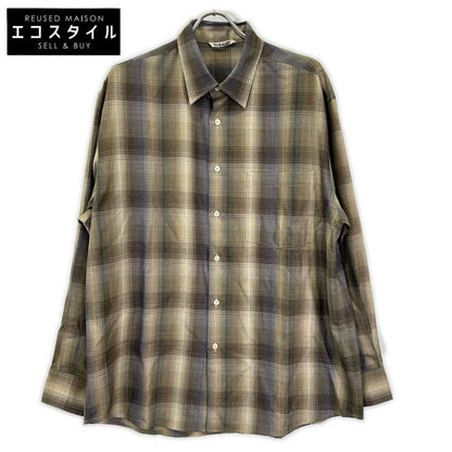 AURALEE オーラリー A25AS01LC 25AW SUPER LIGHT WOOL CHECK SHIRT トップス