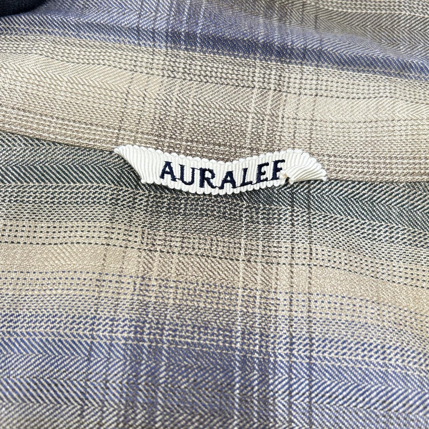 AURALEE オーラリー A25AS01LC 25AW SUPER LIGHT WOOL CHECK SHIRT トップス