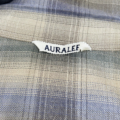 AURALEE オーラリー A25AS01LC 25AW SUPER LIGHT WOOL CHECK SHIRT トップス