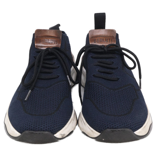 berluti ベルルッティ ナイロン＆ヴェネチア カーフレザー シャドウ スニーカー シューズ