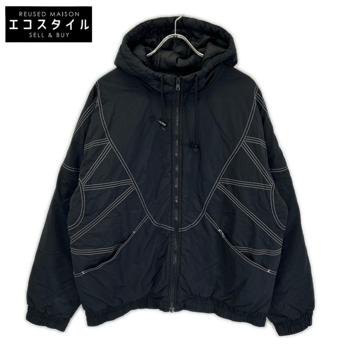 Supreme シュプリーム 18AW ブラック Zig Zag パフィージャケット ジャケット