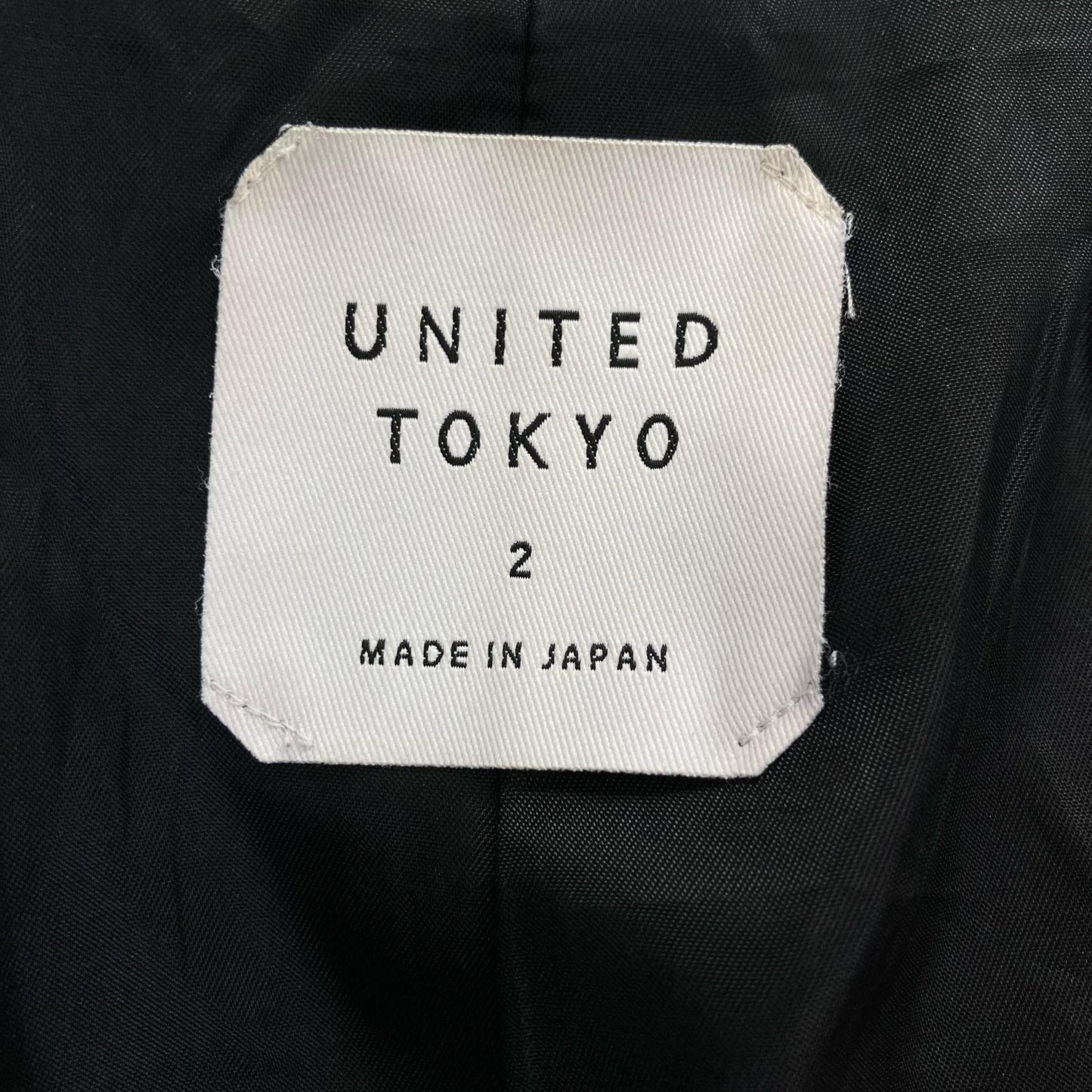 UNITED TOKYO ユナイテッドトウキョウ 132552002 ブラック 羊革 ダブルライダースジャケット ジャケット