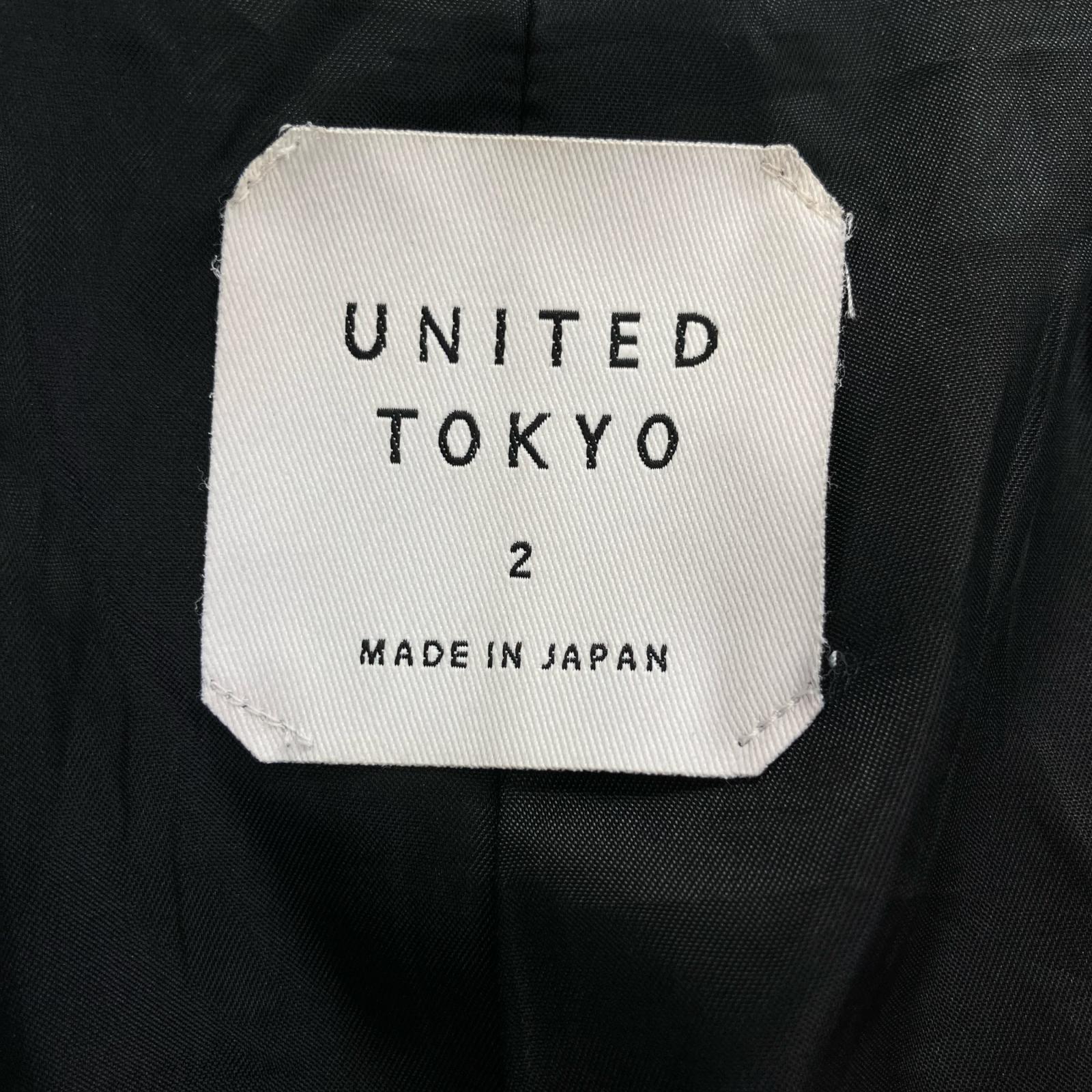 UNITED TOKYO ユナイテッドトウキョウ 132552002 ブラック 羊革 ダブルライダースジャケット ジャケット